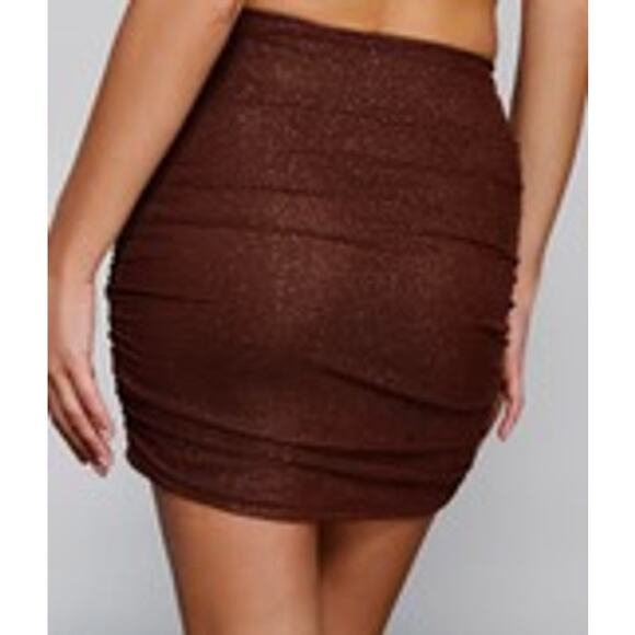 Women's Windsor Go For The Glow Glitter Mini Skirt Size Small - Picture 2 of 15